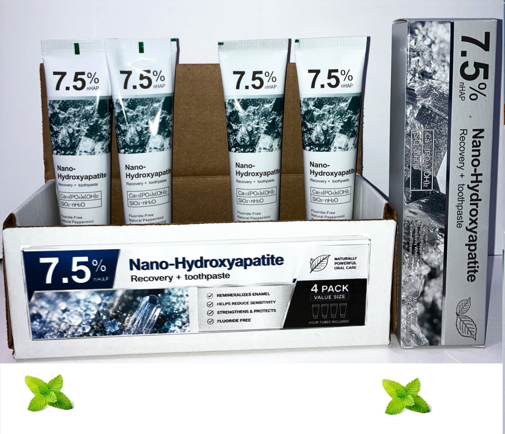 Premium nHAP Toothpaste, Fluoride-Free, Enamel Repair, Sensitive Teeth 4 x pack 120gr
