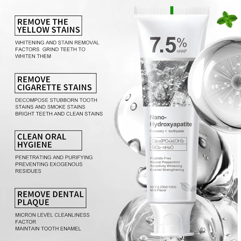 Premium nHAP Toothpaste, Fluoride-Free, Enamel Repair, Sensitive Teeth 4 x pack 120gr